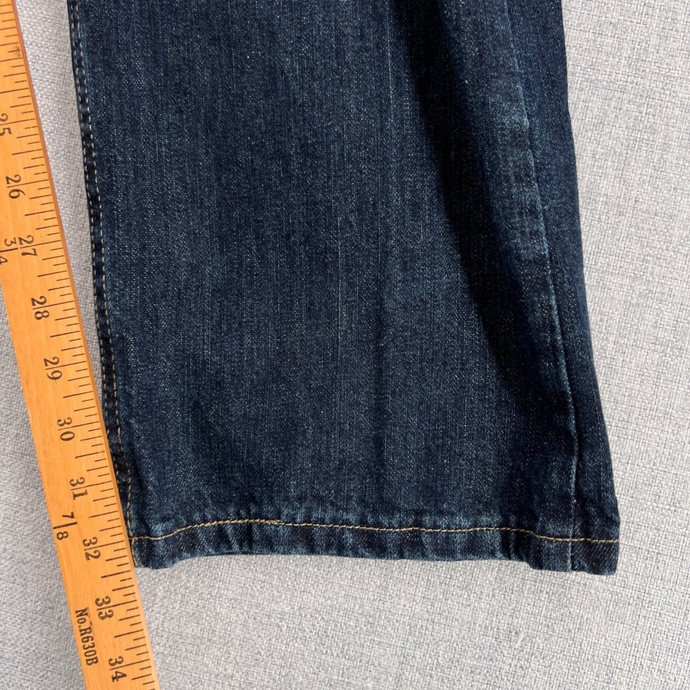 Wrangler 20X Straight Leg Jeans Men 38x33 Dark Wash Western Cowboy Denim - Picture 6 of 11